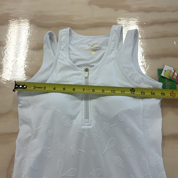 NWT Lilly Pulitzer UPF 50+ Delphina Tennis Dress White Small Athleisure - Picture 12 of 15
